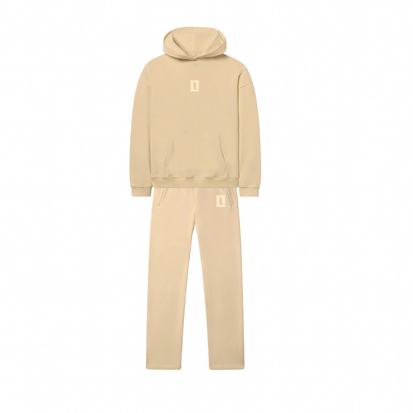 Minimalist Hoodie Nude Set