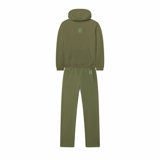 Minimalist Hoodie Sage Green Set